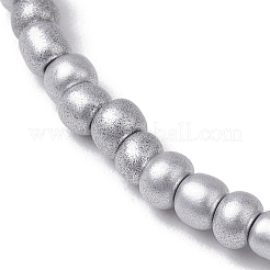 Круглые эластичные браслеты из стеклянного бисера для женщин&nbsp;BJEW-JB10417-01