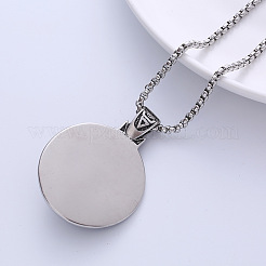 Винтажное панк-ожерелье с подвеской в виде головы льва из нержавеющей стали 304 для мужчин CL9134