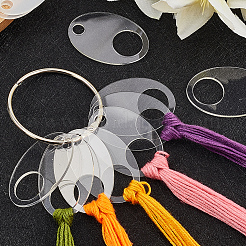 3 пакетик акриловых ниток для намотки досок AJEW-GF0011-67H