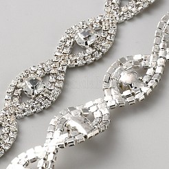 Стеклянные цепочки со стразами&nbsp;DIY-WH0683-17B