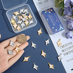 32шт 2 цвета сплава эмалевые подвески&nbsp;ENAM-SC0005-63