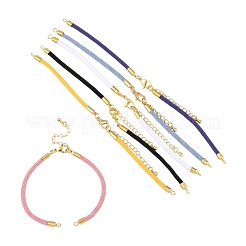 6 шт. 6 цвета нейлоновых шнуров для изготовления браслетов AJEW-FS0001-38