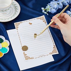 2 шт. 2 стиля металлическая наклонная тонкая ручка для рисования&nbsp;AJEW-FH0004-97