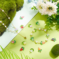 20 набор из 2 стилей подвесок-коннекторов в стиле лэмпворк ручной работы&nbsp;FIND-PH0017-40