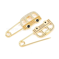 Ottone micro spianare pendenti zirconi&nbsp;KK-C162-055G-01
