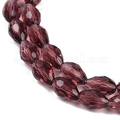 Chapelets de perles en verre transparente  &nbsp;EGLA-N013-T6mm-D03