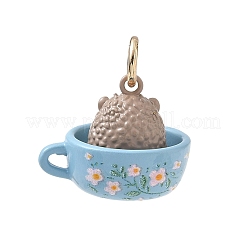 Pendentifs en laiton peints à la bombe et imprimés aux UV&nbsp;KK-CBA6775-01I