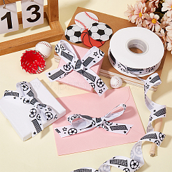 Лента из полиэстера в корсажу длиной 25 ярд с принтом в виде спортивного мяча&nbsp;OCOR-WH20002-03A-03