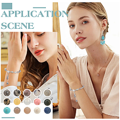 750 шт. 15 стиля смешанных драгоценных камней G-NB0005-42D