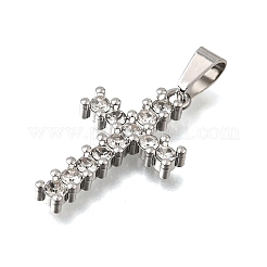 Pendentifs en strass en acier inoxydable 304&nbsp;SA-CBA7062-04P