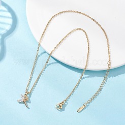 Подвеска Fairy из латуни с прозрачными кубическими циркониями NJEW-JN05600