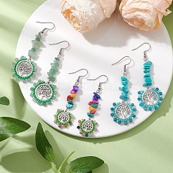 Lega con vetro con avventurina verde&nbsp;EJEW-MZ00218