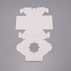 Квадратные коробки конфет из крафт-бумаги CON-WH0081-28