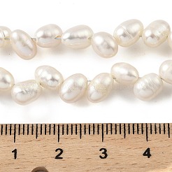 Fili di perle di perle d'acqua dolce coltivate naturali&nbsp;PEAR-A006-22-X