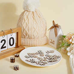 1-луночное деревянные пуговицы&nbsp;BUTT-WH0057-021B