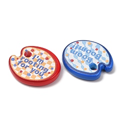 Perles acryliques opaques imprimées en forme de palette avec citation inspirante&nbsp;AC-CBAC4EE-04