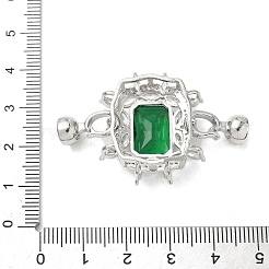 Застежки-защелки из латуни и стекла KK-U059-48P