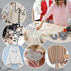 Косая бейка из полиэстера с принтом в клетку&nbsp;OCOR-WH0036-35A