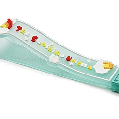 クラウドPVCロープキーホルダー  亜鉛合金パーツと  バッグ流砂ボトルペンダント装飾用  ターコイズ  17.5cm&nbsp;KEYC-B015-02LG-01