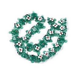 Нити бугорчатых бусин ручной работы в технике лэмпворк LAMP-T021-25E