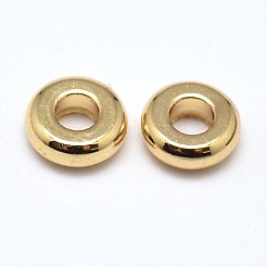 Латунь плоские круглые шариков прокладки&nbsp;X-KK-M085-13G-NR