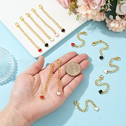 20 шт. подвеска из эмалевого сплава 4 цветов HJEW-YW00070