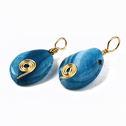 Природные подвески агат треск&nbsp;G-S359-267