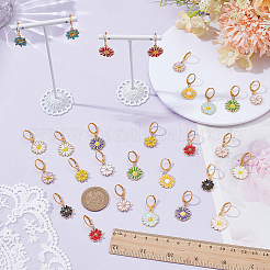 14 пара серег с застежкой-молнией на английском языке&nbsp;EJEW-AR00006