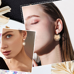 20 шт. латунные серьги-гвоздики&nbsp;MAK-BBC0001-28