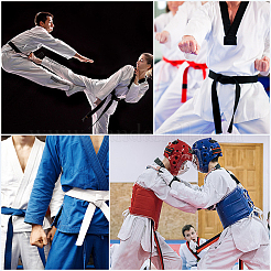 Taekwondo-Gürtel&nbsp;AJEW-WH20022-73C-01