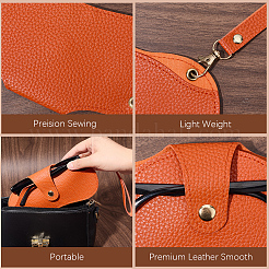 1 шт. футляр для очков из искусственной кожи&nbsp;AJEW-CN0005-54C