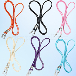 6 шт. 6-х цветные вощеные шнуры для очков&nbsp;AJEW-CN0004-79C