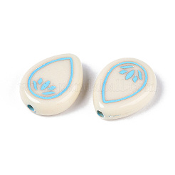 Окрашенные непрозрачные акриловые бусины OACR-T029-02V