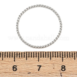 女性用304ステンレススチール指輪  ツイストリング  ステンレス鋼色  1mm  内径：17.8mm&nbsp;RJEW-K301-08B-P
