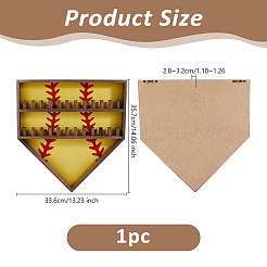 Подставки для показа колец на бейсбольную тематику из дерева&nbsp;AJEW-WH0031-70B