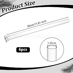 Tube rond en acrylique&nbsp;OACR-WH0056-007D