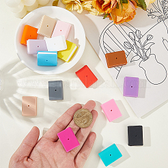 16 шт. 16-х цветные пищевые силиконовые бусины&nbsp;SIL-PA0001-18