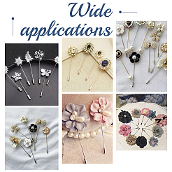 80 шт. фурнитура для броши из нержавеющей стали 201 STAS-UN0058-67