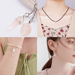 Подвески из натурального розового кварца G-SC0001-75