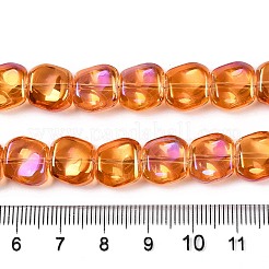 Стеклянные бусины с гальваническим покрытием &nbsp;EGLA-N012-07L