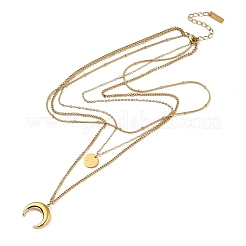 Ожерелья из нержавеющей стали 304 NJEW-Z054-02G