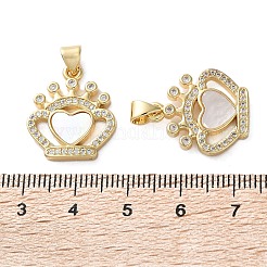 Латунные микро проложить кубического циркония подвески&nbsp;KK-U070-21G