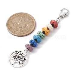 Décorations pendentif en alliage de style tibétain arbre de vie&nbsp;HJEW-JM01662