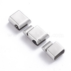 Fermoirs magnétiques rétro en acier inoxydable 304 résistant au ternissement avec emembouts collées&nbsp;STAS-L243-023P