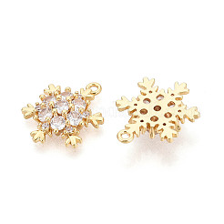 Латунные микропаве прозрачные подвески с фианитом&nbsp;X-ZIRC-S068-046-NF