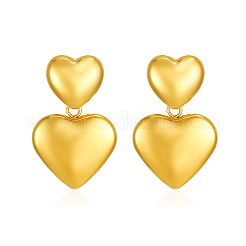 Стильные серьги-гвоздики в форме сердца из нержавеющей стали BA0238