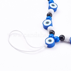 Полимерная глина сглаз мобильные ремни HJEW-JM00418