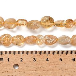 Природный цитрин бисер нитей G-P497-01E-66