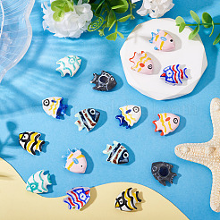 16шт 8 цвета фарфоровые бусины ручной работы&nbsp;PORC-TA0001-19