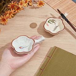 2 шт. 2 стиля керамическая чернильница в форме цветка сливы&nbsp;OFST-PH0001-05B